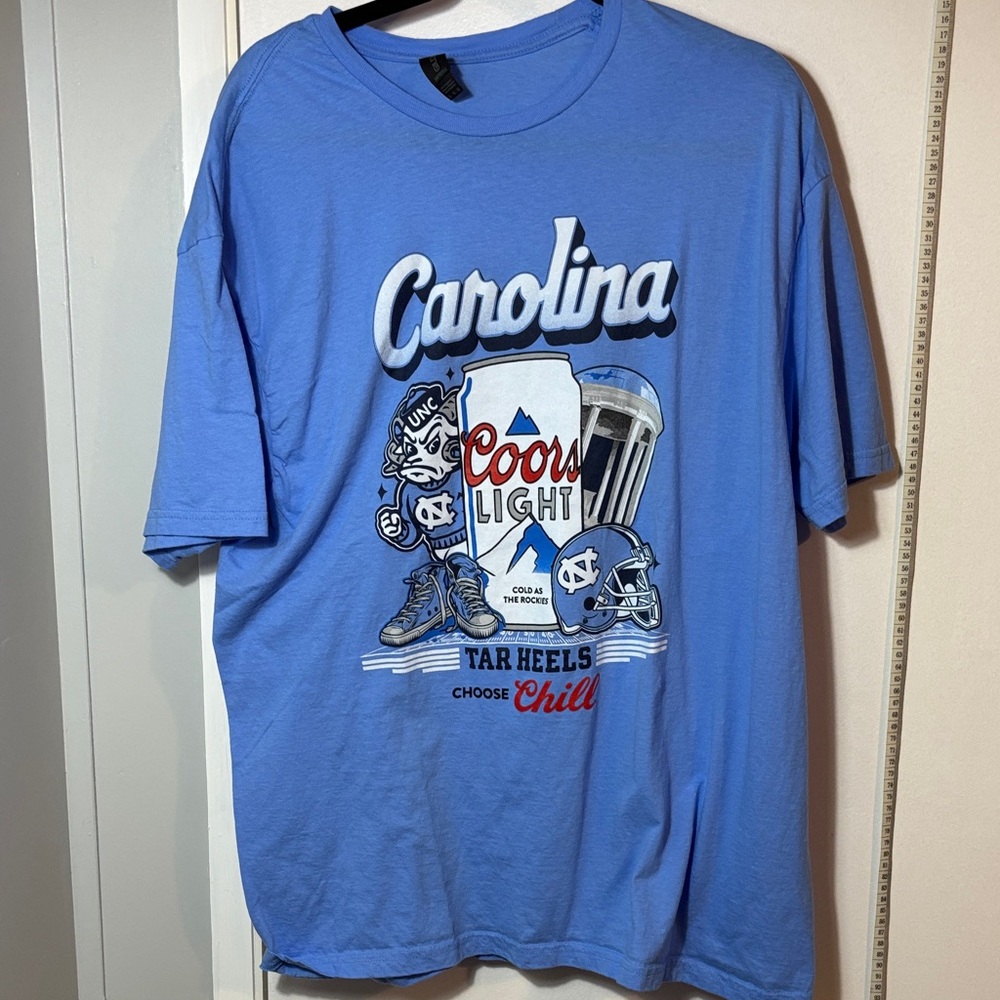 Rare UNC Tar Heel Vintage Gildan Carolina Blue Graphic Tee